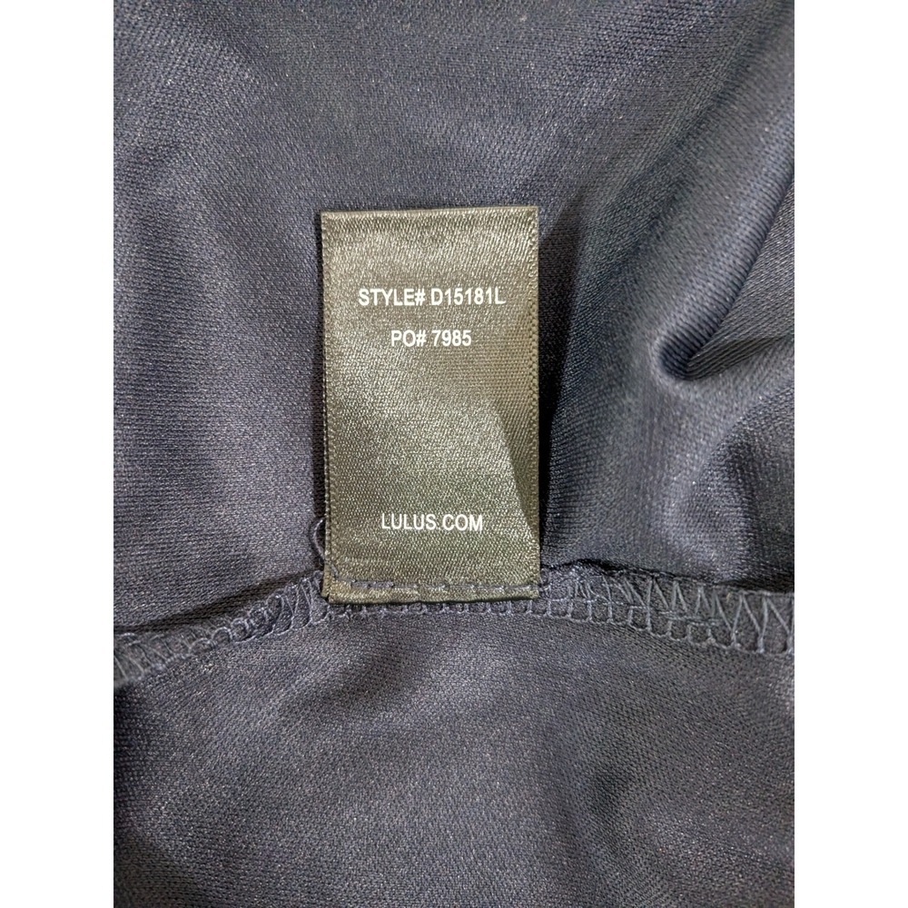 NWT Lulus Depths of My Love Navy Maxi Dress XL V Neck Cross back Formal Prom - Picture 14 of 14